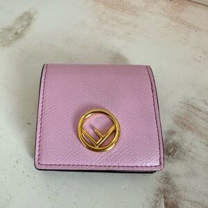 Fendi Lavenda Pink Leather Coin Pouch